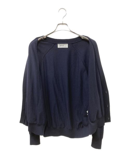 everyone（エブリワン）everyone (エブリワン) ニットカーディガン ネイビー サイズ:Lの古着・服飾アイテム