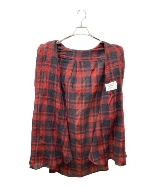 MOUNTAIN RESEARCH（マウンテンリサーチ）MOUNTAIN RESEARCH (マウンテンリサーチ) Hooded MT Shirt レッド サイズ:ｌの古着・服飾アイテム