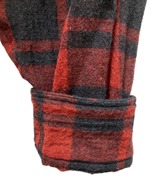 MOUNTAIN RESEARCH（マウンテンリサーチ）MOUNTAIN RESEARCH (マウンテンリサーチ) Hooded MT Shirt レッド サイズ:ｌの古着・服飾アイテム