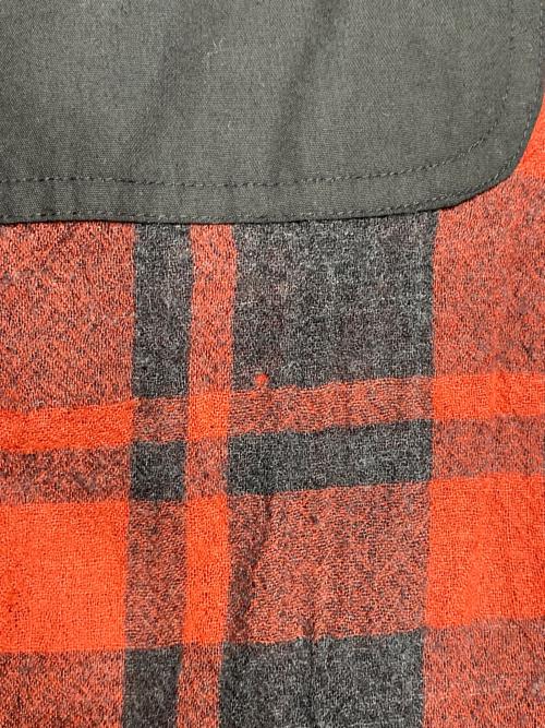 MOUNTAIN RESEARCH（マウンテンリサーチ）MOUNTAIN RESEARCH (マウンテンリサーチ) Hooded MT Shirt レッド サイズ:ｌの古着・服飾アイテム