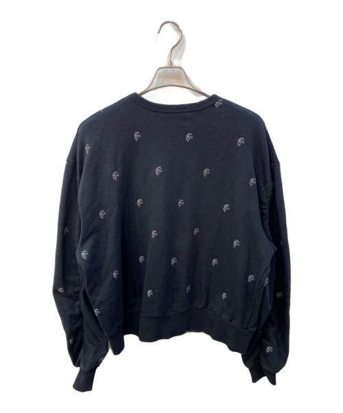TTT MSW（ティー）TTT MSW (ティー) エンジェル刺繍　クルーネックスウェット ブラック サイズ:Lの古着・服飾アイテム
