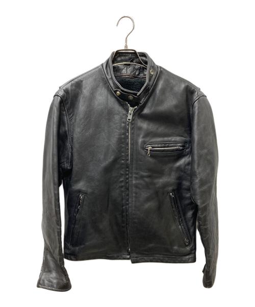 Schott（ショット）Schott (ショット) 641SP シングルライダースジャケット ブラック サイズ:SIZE38の古着・服飾アイテム