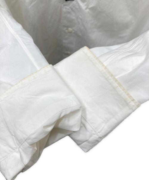 TOGA VIRILIS（トーガ ビリリース）TOGA VIRILIS (トーガ ビリリース) Fabric Triangle Panel LS 切替長袖シャツ ホワイト サイズ:46の古着・服飾アイテム