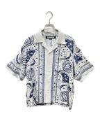NEIGHBORHOODネイバーフッド）の古着「COSMIC HAWAIIAN SHIRT コズミックハワイアンシャツ」｜ホワイト×ネイビー