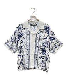 NEIGHBORHOOD（ネイバーフッド）の古着「COSMIC HAWAIIAN SHIRT コズミックハワイアンシャツ」｜ホワイト×ネイビー