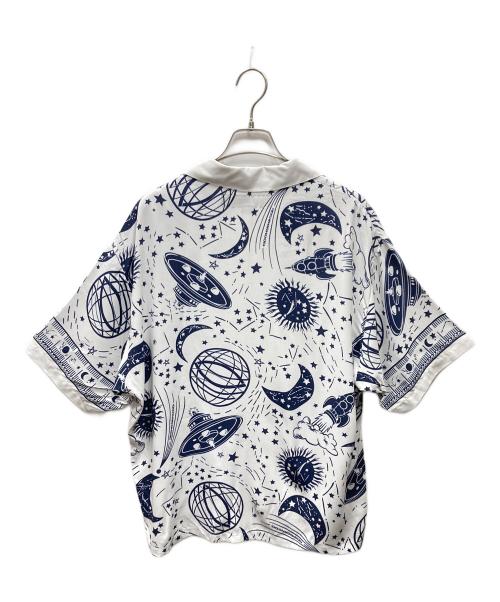 NEIGHBORHOOD（ネイバーフッド）NEIGHBORHOOD (ネイバーフッド) COSMIC HAWAIIAN SHIRT コズミックハワイアンシャツ ホワイト×ネイビー サイズ:Mの古着・服飾アイテム