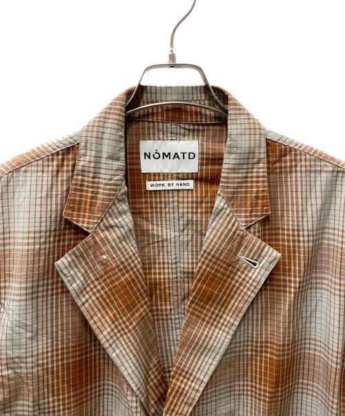 NOMA t.d.（ノーマティーディー）NOMA t.d. (ノーマティーディー) Ombre Plaid Jacket With Beading  ジャケット ブラウン サイズ:3の古着・服飾アイテム