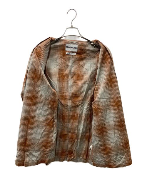 NOMA t.d.（ノーマティーディー）NOMA t.d. (ノーマティーディー) Ombre Plaid Jacket With Beading  ジャケット ブラウン サイズ:3の古着・服飾アイテム