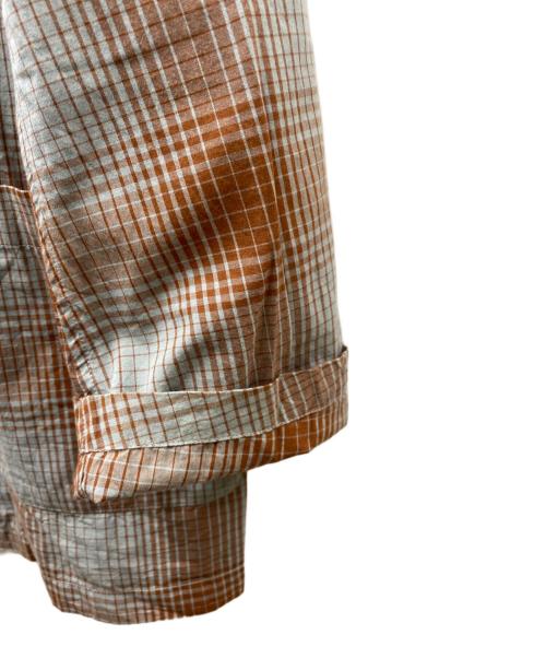 NOMA t.d.（ノーマティーディー）NOMA t.d. (ノーマティーディー) Ombre Plaid Jacket With Beading  ジャケット ブラウン サイズ:3の古着・服飾アイテム