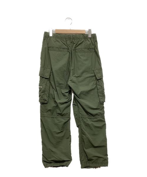 DANKE SCHON（ダンケ シェーン）DANKE SCHON (ダンケ シェーン) クラッシュ加工カーゴパンツ グリーン サイズ:Mの古着・服飾アイテム