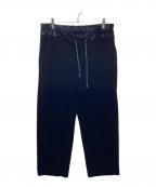 CABANキャバン）の古着「ソフトべロア ワイドパンツ」｜ブラック