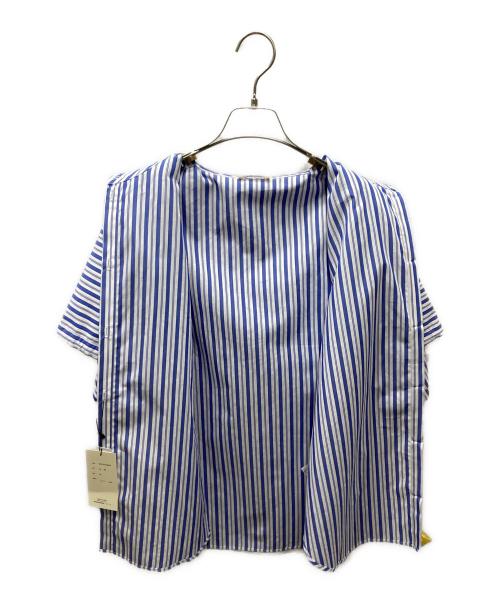 DES PRES（デ プレ）DES PRES (デ プレ) コットン ケープカラーブラウス ブルー サイズ:サイズ36の古着・服飾アイテム