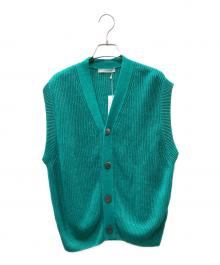 GALERIE VIE（ギャルリーヴィー）の古着「リネン Vネックベスト」｜グリーン