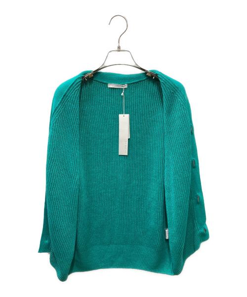 GALERIE VIE（ギャルリーヴィー）GALERIE VIE (ギャルリーヴィー) リネン Vネックベスト グリーン サイズ:Freeの古着・服飾アイテム