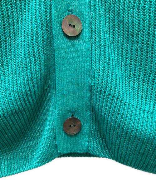 GALERIE VIE（ギャルリーヴィー）GALERIE VIE (ギャルリーヴィー) リネン Vネックベスト グリーン サイズ:Freeの古着・服飾アイテム