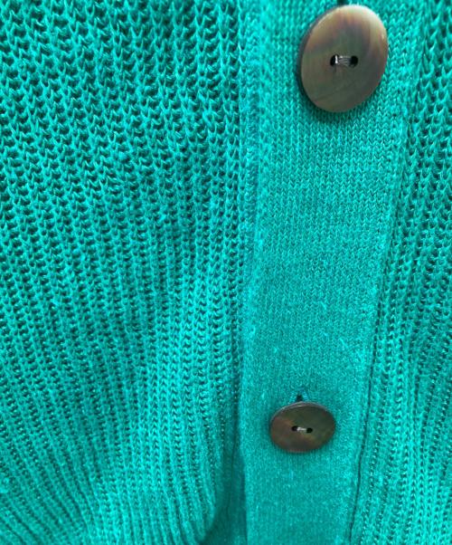 GALERIE VIE（ギャルリーヴィー）GALERIE VIE (ギャルリーヴィー) リネン Vネックベスト グリーン サイズ:Freeの古着・服飾アイテム