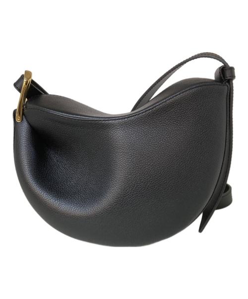 POLENE（ポレーヌ）POLENE (ポレーヌ) Tonca トンカ レザー ショルダーバッグ ブラックの古着・服飾アイテム