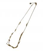 POLENEポレーヌ）の古着「Eroz ダブルチェーンネックレス」｜ゴールド