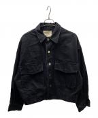SHISHIKUIシシクイ）の古着「Denim Ja オーバーサイズデニムジャケット」｜ブラック