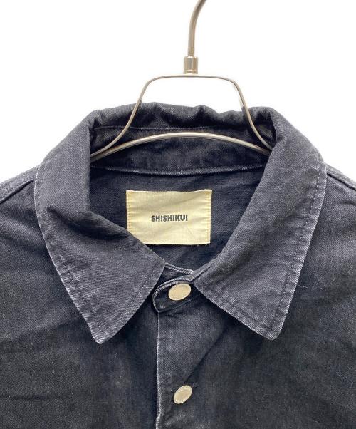 SHISHIKUI（シシクイ）SHISHIKUI (シシクイ) Denim Ja オーバーサイズデニムジャケット ブラック サイズ:FREEの古着・服飾アイテム