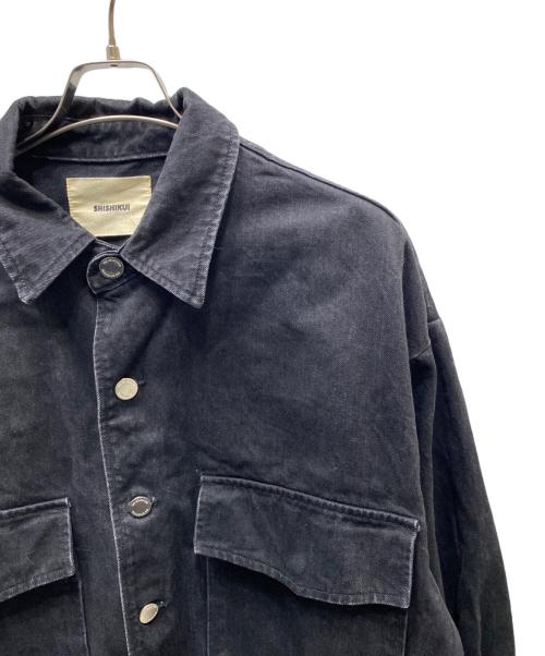 SHISHIKUI（シシクイ）SHISHIKUI (シシクイ) Denim Ja オーバーサイズデニムジャケット ブラック サイズ:FREEの古着・服飾アイテム