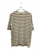 JIL SANDER+ジルサンダープラス）の古着「ボーダーTシャツ」｜アイボリー
