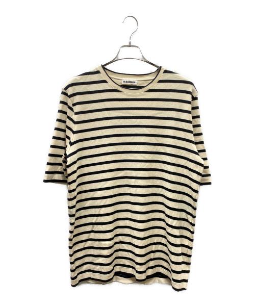 JIL SANDER+（ジルサンダープラス）JIL SANDER+ (ジルサンダープラス) ボーダーTシャツ アイボリー サイズ:XLの古着・服飾アイテム