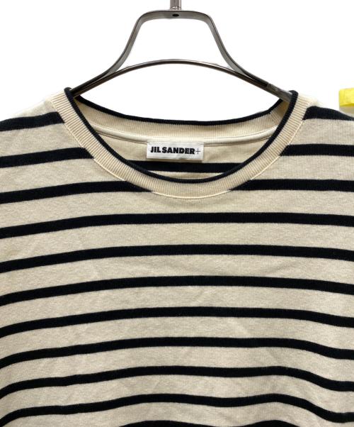 JIL SANDER+（ジルサンダープラス）JIL SANDER+ (ジルサンダープラス) ボーダーTシャツ アイボリー サイズ:XLの古着・服飾アイテム