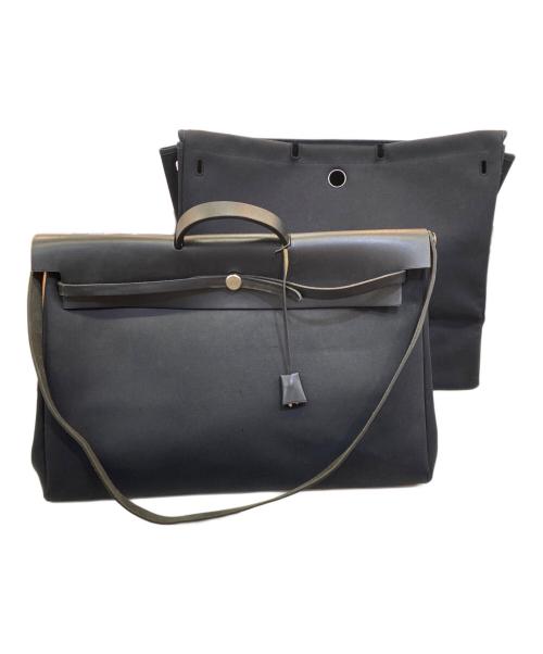 HERMES（エルメス）HERMES (エルメス) エールバッグ HERBAG TGM（スペアバッグ付き） ブラック サイズ:TGMの古着・服飾アイテム