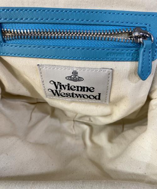 Vivienne Westwood（ヴィヴィアンウエストウッド）Vivienne Westwood (ヴィヴィアンウエストウッド) GRANNY 口金ミニショルダーバッグ ブルーの古着・服飾アイテム
