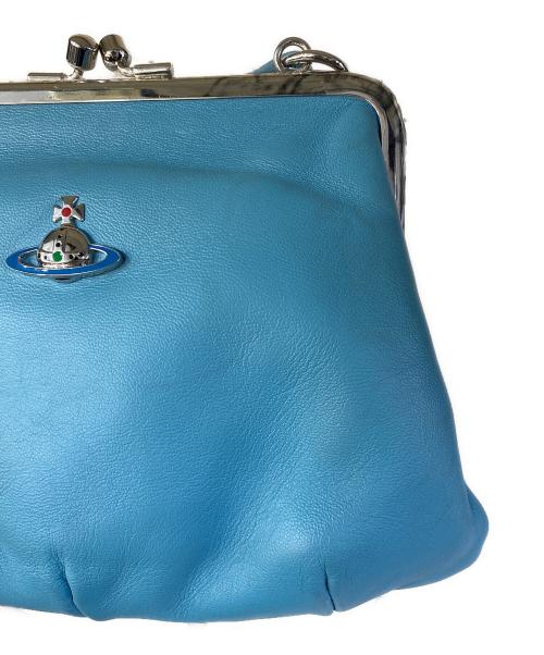 Vivienne Westwood（ヴィヴィアンウエストウッド）Vivienne Westwood (ヴィヴィアンウエストウッド) GRANNY 口金ミニショルダーバッグ ブルーの古着・服飾アイテム