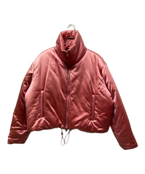 OUAT（オーユーエーティー）OUAT (オーユーエーティー) サテン中綿ジャケット ピンク サイズ:2の古着・服飾アイテム