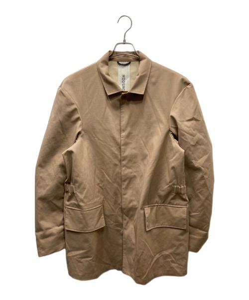MIOSMOKEY（ミオズモーキー）MIOSMOKEY (ミオズモーキー) 比翼ステンカラーコート ベージュ サイズ:46の古着・服飾アイテム