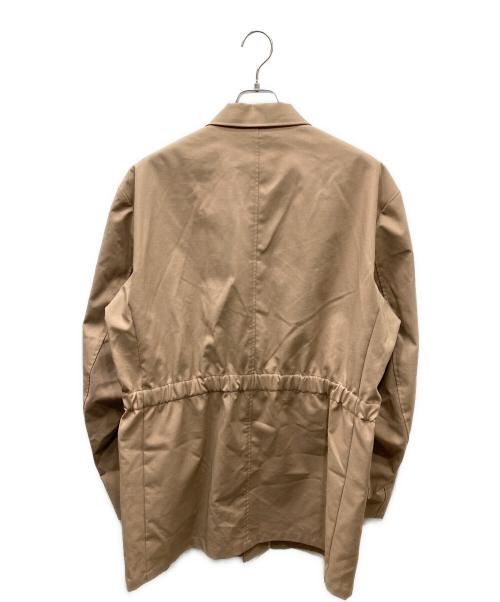 MIOSMOKEY（ミオズモーキー）MIOSMOKEY (ミオズモーキー) 比翼ステンカラーコート ベージュ サイズ:46の古着・服飾アイテム