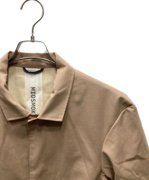 MIOSMOKEY（ミオズモーキー）MIOSMOKEY (ミオズモーキー) 比翼ステンカラーコート ベージュ サイズ:46の古着・服飾アイテム