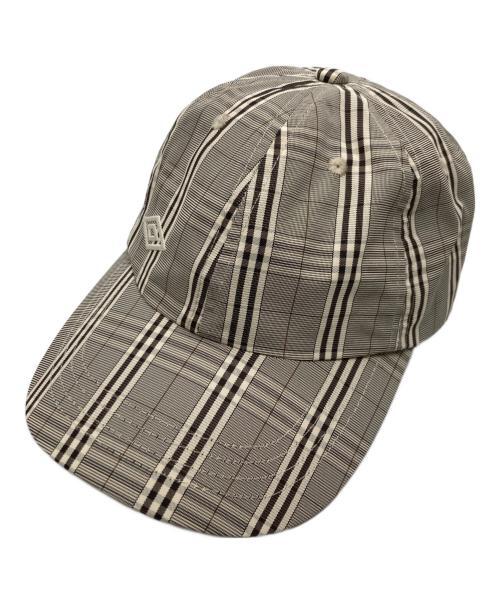 UMBRO（アンブロ）UMBRO (アンブロ) チェックベースボールキャップ ベージュの古着・服飾アイテム