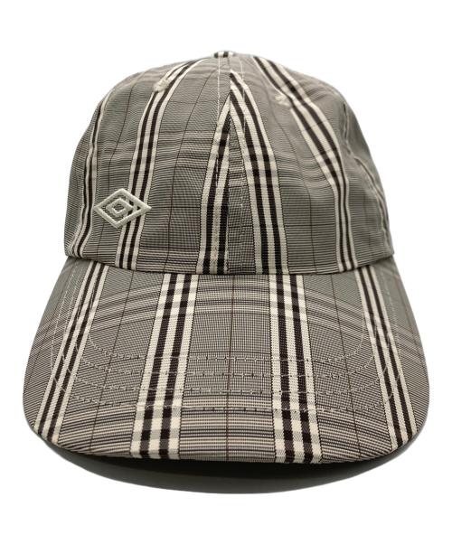 UMBRO（アンブロ）UMBRO (アンブロ) チェックベースボールキャップ ベージュの古着・服飾アイテム
