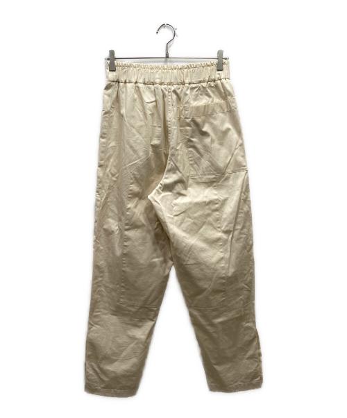 JIL SANDER（ジルサンダー）JIL SANDER (ジルサンダー) ダブルニーワイドパンツ アイボリー サイズ:44の古着・服飾アイテム