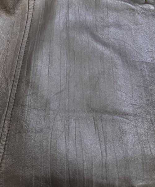 BALMAIN（バルマン）BALMAIN (バルマン) ラムレザーコート ブラウン サイズ:9の古着・服飾アイテム