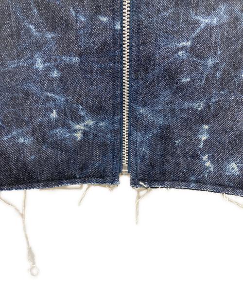 Fake Ass Flowers（フェイク アス フラワーズ）FAKE ASS FLOWERS (フェイク アス フラワーズ) ジップベスト ブルー サイズ:2の古着・服飾アイテム