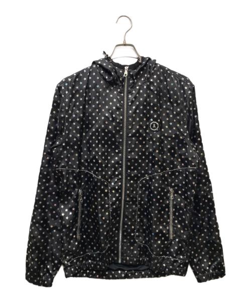 MARK&LONA（マークアンドロナ）MARK&LONA (マークアンドロナ) スカル総柄ジップパーカー ブラック サイズ:XLの古着・服飾アイテム