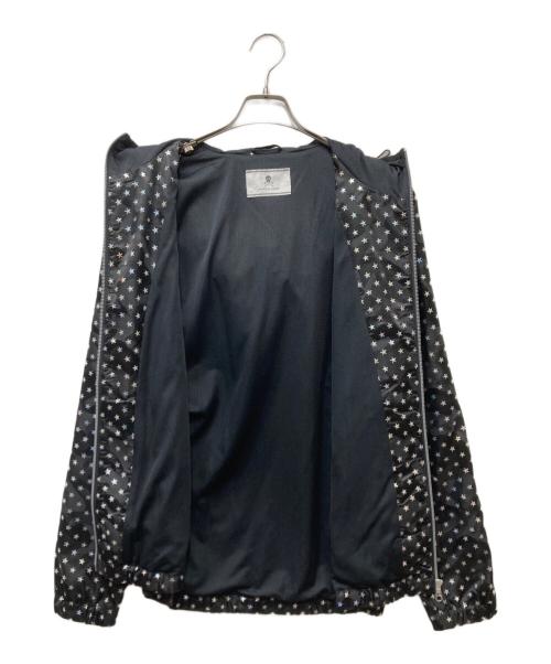 MARK&LONA（マークアンドロナ）MARK&LONA (マークアンドロナ) スカル総柄ジップパーカー ブラック サイズ:XLの古着・服飾アイテム