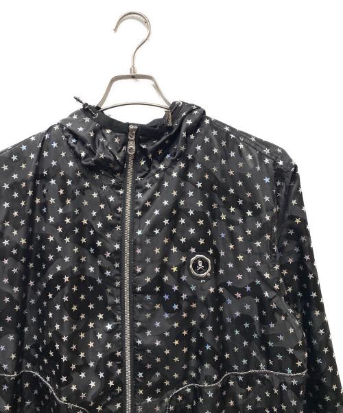 MARK&LONA（マークアンドロナ）MARK&LONA (マークアンドロナ) スカル総柄ジップパーカー ブラック サイズ:XLの古着・服飾アイテム