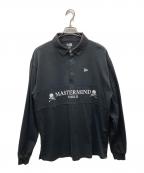 Mastermind WORLD×New Eraマスターマインド ワールド×ニューエラ）の古着「長袖ラガーポロシャツ」｜ブラック