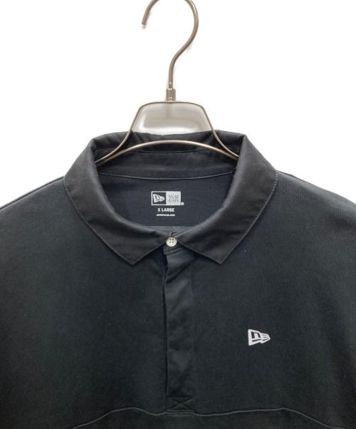 Mastermind WORLD（マスターマインド ワールド）Mastermind WORLD (マスターマインド ワールド) New Era (ニューエラ) 長袖ラガーポロシャツ ブラック サイズ:SIZE XLの古着・服飾アイテム