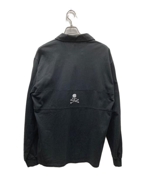 Mastermind WORLD（マスターマインド ワールド）Mastermind WORLD (マスターマインド ワールド) New Era (ニューエラ) 長袖ラガーポロシャツ ブラック サイズ:SIZE XLの古着・服飾アイテム