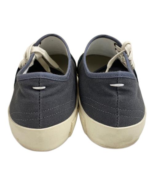 Maison Margiela（メゾンマルジェラ）Maison Margiela (メゾンマルジェラ) Side Lase Up Sneakers ローカットスニーカー ネイビー サイズ:SIZE 43の古着・服飾アイテム