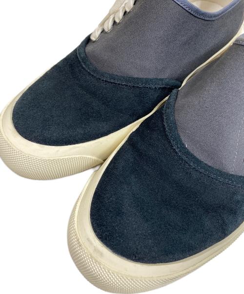 Maison Margiela（メゾンマルジェラ）Maison Margiela (メゾンマルジェラ) Side Lase Up Sneakers ローカットスニーカー ネイビー サイズ:SIZE 43の古着・服飾アイテム