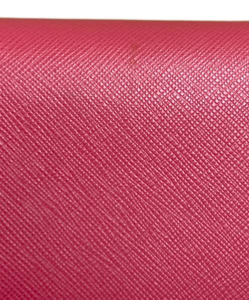 PRADA（プラダ）PRADA (プラダ) 三つ折り財布 コンパクトウォレット ピンク（PEONIA）の古着・服飾アイテム