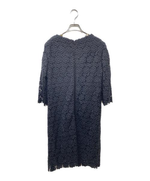 mikako nakamura（ミカコ ナカムラ）mikako nakamura (ミカコ ナカムラ) クロシェ総レースワンピース ブラック サイズ:36の古着・服飾アイテム